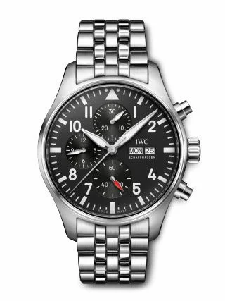 IWC Pilot's Watch Chronograph Stainless Steel / Black IW3780-02 (IW378002)
